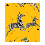 Zebras Wallpaper, Yellow