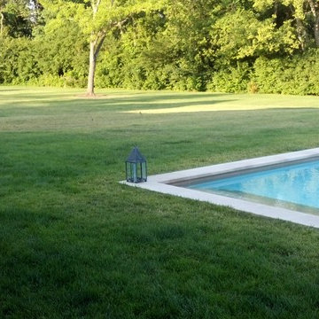 Pool deck before