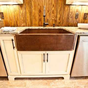 Hammered Copper Apron Sink