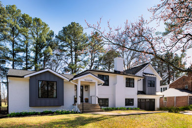 Example of an arts and crafts exterior home design in DC Metro
