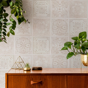 Fitz White Ceramic Wall Tile