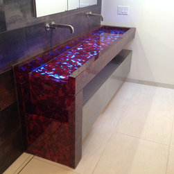 Custom Glass Sink - Bathroom Vanities And Sink Consoles