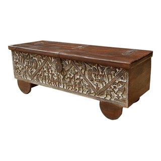 Beaumont Lane Wood Trunk Coffee Table 