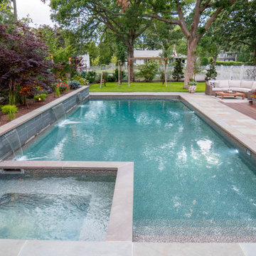 Falmouth PermaCrete Vinyl Liner 18'x44' w/ hot tub