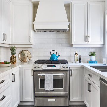 Light and Airy, Classic, Contemporary Kitchen and sunroom