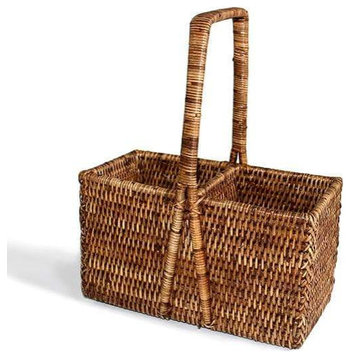 Rattan Wine Carrier Basket