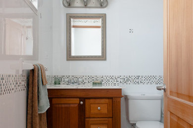 Inspiration for a tropical bathroom remodel in Philadelphia