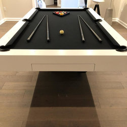 Vogue Espresso/White Pool Table - Game Tables