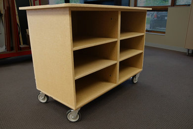 Cart, Cabinet Module Layout 5 (Plywood Style) - MN Showroom Display Cabinets