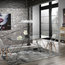 Hairpin Black and Glass Table