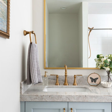 New Classic Revival Guest Bath