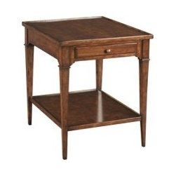 Woodbridge Furniture - Marsielle Side Table - Bordeaux Cherry Finish - Side Tables And End Tables