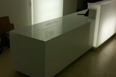 Siegel + GaleAbsolute White Quartz Front Desk