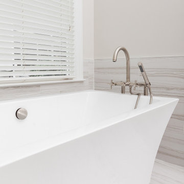 Serpentino Blanco Master Bathroom