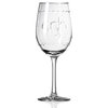 Fleur De Lis White Wine Glass, 12 Oz., Set of 4