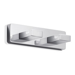 Lea A1920B Double Bathroom Hook in Polished Chrome - Robe & Towel Hooks