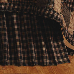 Bingham Star Rustic Plaid Bed Skirt by Lasting Impressions - Bedskirts