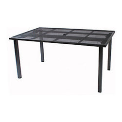 Kettler 40" x 63" Rectangle Mesh Loft Table - Outdoor Dining Tables