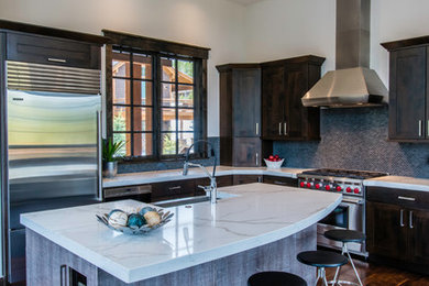 Inspiration for a contemporary kitchen remodel in Denver