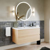 Beacon Bath Vanity, White Oak, 42", Single Sink, Wall Mount