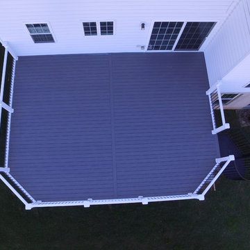 Azek Deck with Spiral Staircase