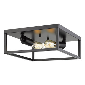 Wesson Flush Mount, Black