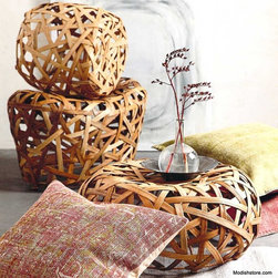 Roost Matta Rattan Stools - Bar Stools And Counter Stools