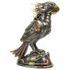 Steampunk Designed Cockatiel/Parrot Bird Metallic Finished Tabletop Statue