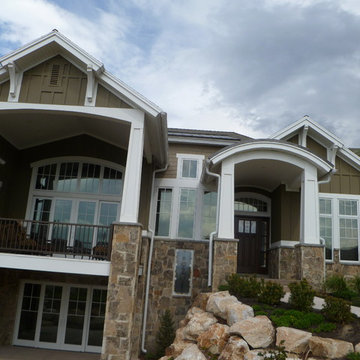 White Half Round Aluminum Rain Gutters