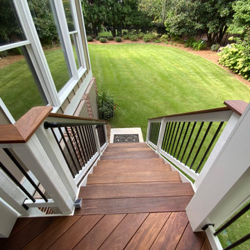 Open Porch with Fireplace in Suwanee, GA