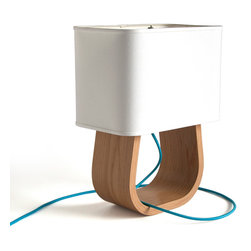 Michigan Left Table Lamp Oak - Table Lamps