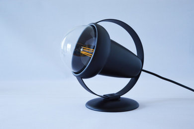 Lampe noire recyclée Charlotte Perriand black by ArtJL