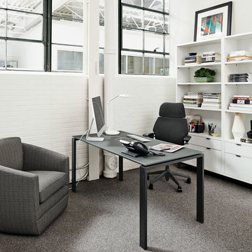 Rand Desks in Natural Steel