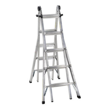 Cosco 22' Max Reach Aluminum Telescoping Multi-Position Ladder