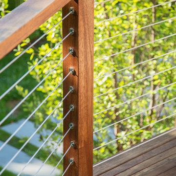 Wood Deck with DriveTite Cable Railing