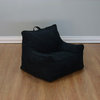 Soft Structure Chair, Black Microsuede