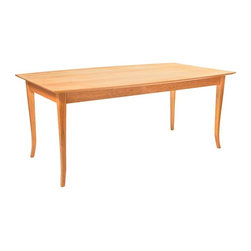 Classic Shaker Flare Leg Boat Top Table - Dining Tables