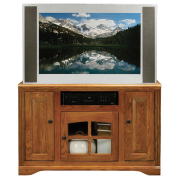 Eagle Furniture Oak Ridge 45" Wide-Screen TV Cart, Unfinished
