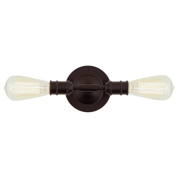 Bedford 2 Light Vanity Sconce, Oil Rubbed Bronze