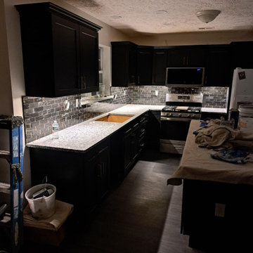 Modern Black Kitchen Remodel in South New Jersey
