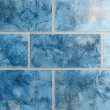 Blue Agate plaster (shown in a tile pattern)
