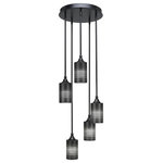 Toltec Lighting - Toltec Lighting 2145-MB-4069 Empire - Five Light Mini Pendant - No. of Rods: 4Assembly Required: TRUE Canopy Included: TRUE