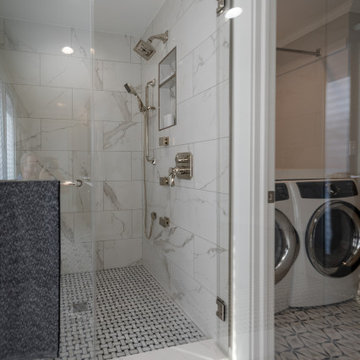 Eden Bath Master Bathroom with Stone Vessel Sinks