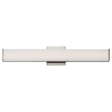 Baritone LED Bath Vanity in Satin Nickel