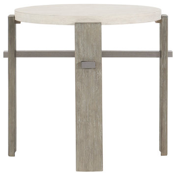 Bernhardt Foundations Round Side Table With Four Legs