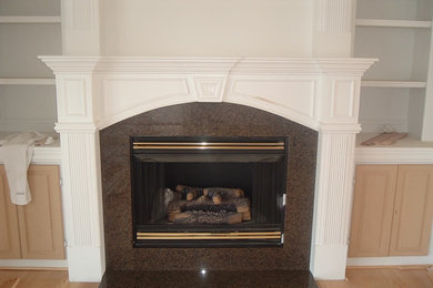 Cozy up to a beautiful fireplace surround