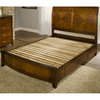 Modus Brighton California King Soild Wood Sleigh Storage Bed in Cinnamon