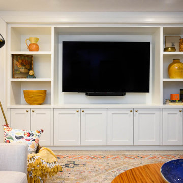 Basement for a Tudor style home