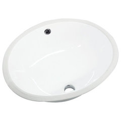 Miseno MNO1812RUBWH 21-1/16 Inch Undermount Bathroom Sink W