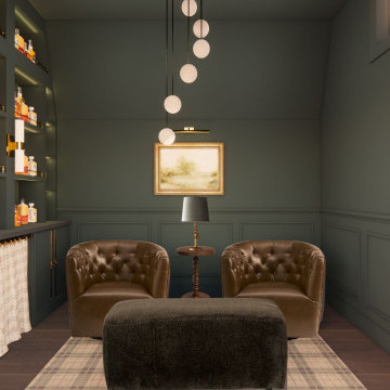 Whimsical Art Deco Bourbon Lounge